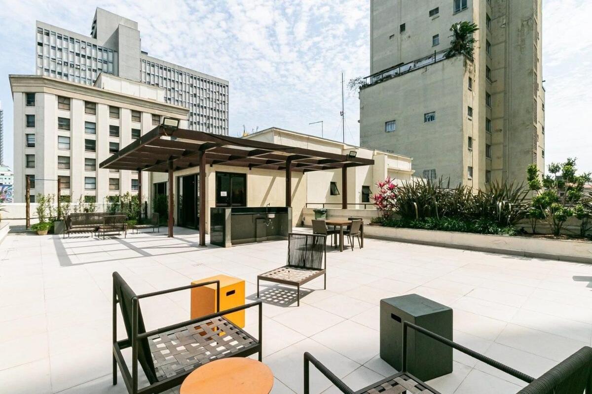 Ferienwohnung Novo E Rustico Studio No Centro-Sp/Metro Luz São Paulo Exterior foto